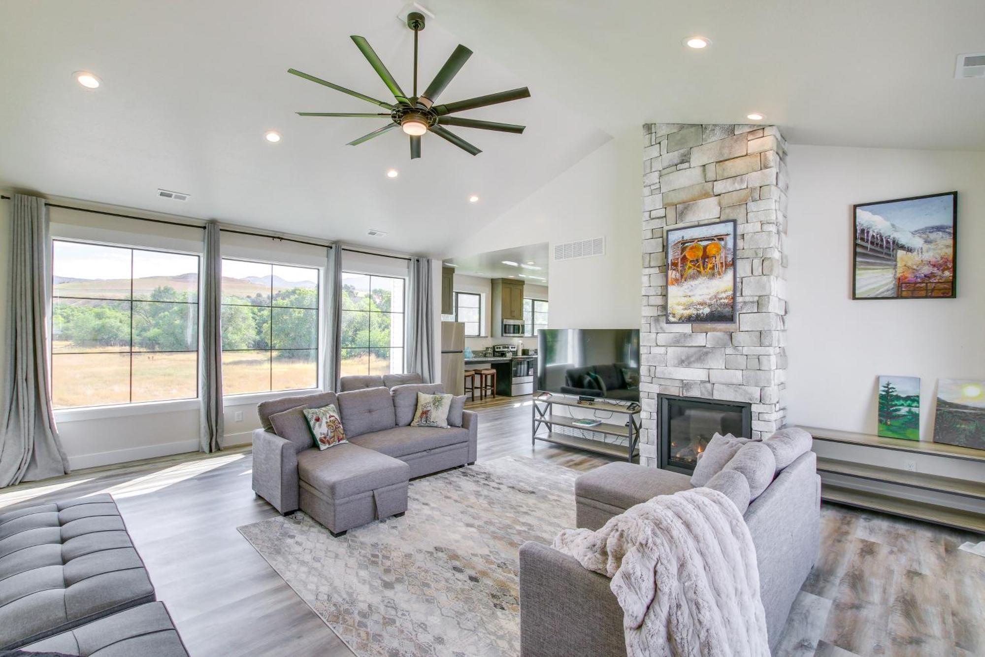 Spacious Idaho Home On Scenic Cub River! Preston Extérieur photo